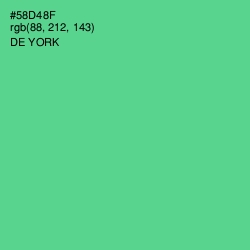 #58D48F - De York Color Image